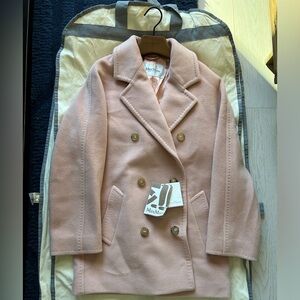 Max Mara 101801 Short Madame Icon Coat - Light Pink IT38 / US4